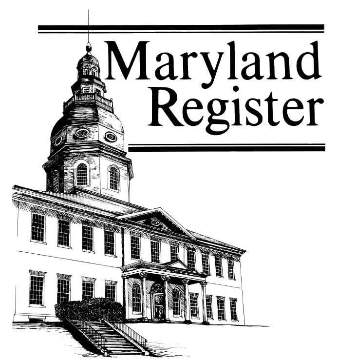 View latest Maryland Register Issues